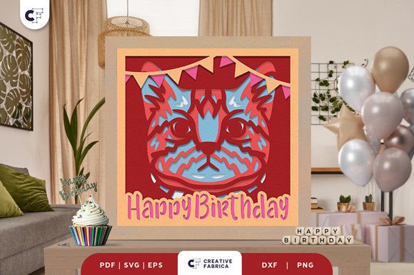 American Shorthair Birthday 3D Paper Cut Review