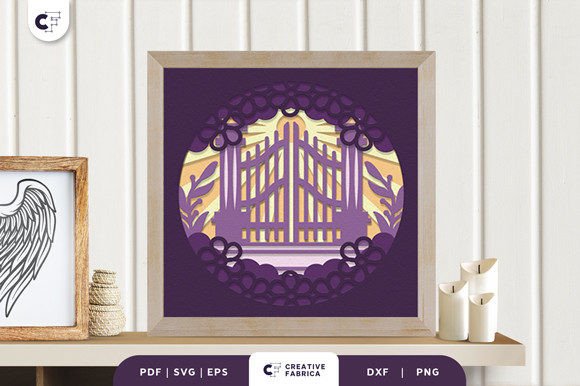 Heaven Gate 3D Layered Paper Cut SVG Review