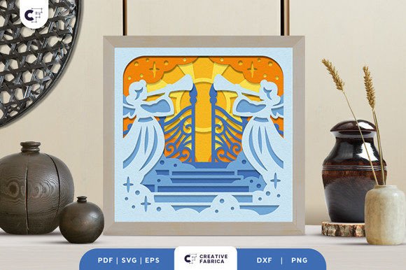 Heaven Gate 3D SVG Light Box for Other Crafts