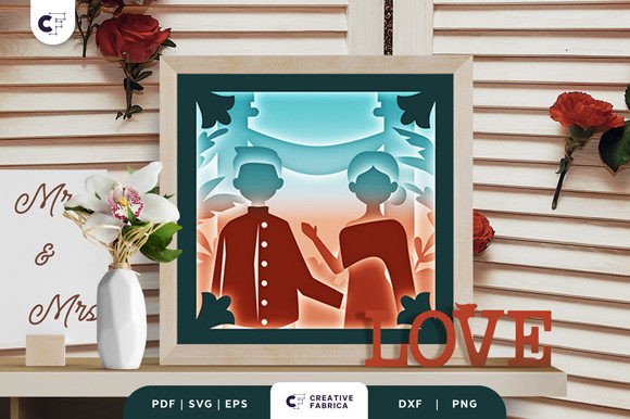 Thailand Traditional Wedding 3D SVG Table Decorations