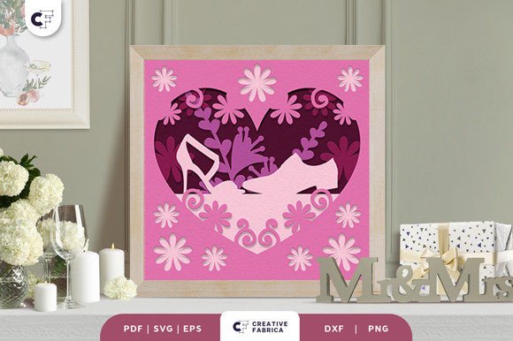 Wedding Shoes with Flowers 3D Paper Cut Review